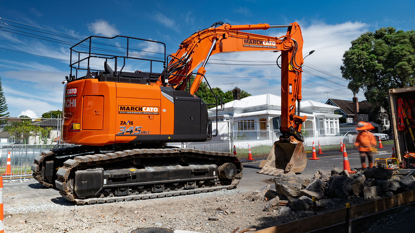 Hitachi ZX345USLC-7 ultra-short-tail-swing medium-sized excavators